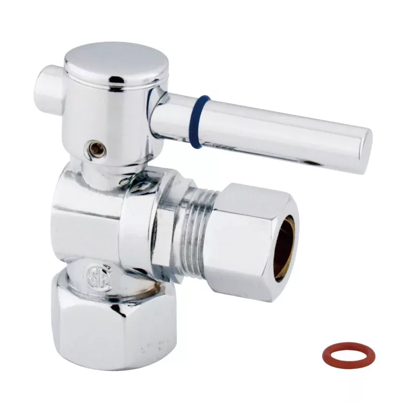 Kingston Brass Fauceture 1/2" IPS, 1/2" O.D. Compression Angle Valve