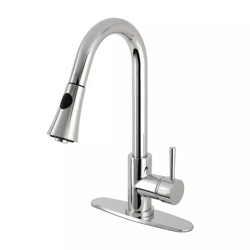 Kingston Brass Gourmetier Concord Deck Mount Single-Handle Pull-Down Kitchen Faucet