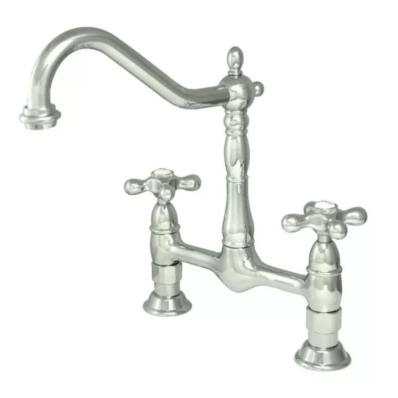 Kingston Brass Heritage 2-Hole Kitchen Bridge Faucet