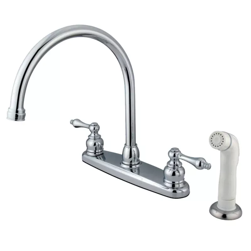 Kingston Brass Vintage Deck Mount Centerset Kitchen Faucet