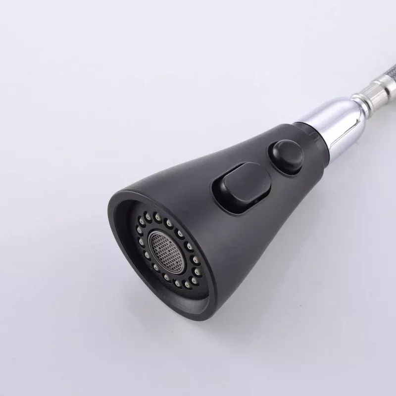Kitchen Faucet 123MB Spray Head Replacement, 3-Function Pull Down Sprayer Head, Matte Black