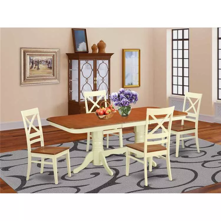 Kitchen Table Set for 4-8 | Dining Room Sets with Butterfly Leaf