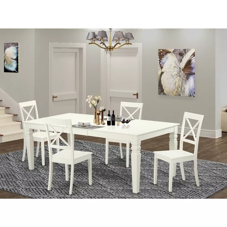 Kitchen Table Set With A Dining Table And Dining Chairs