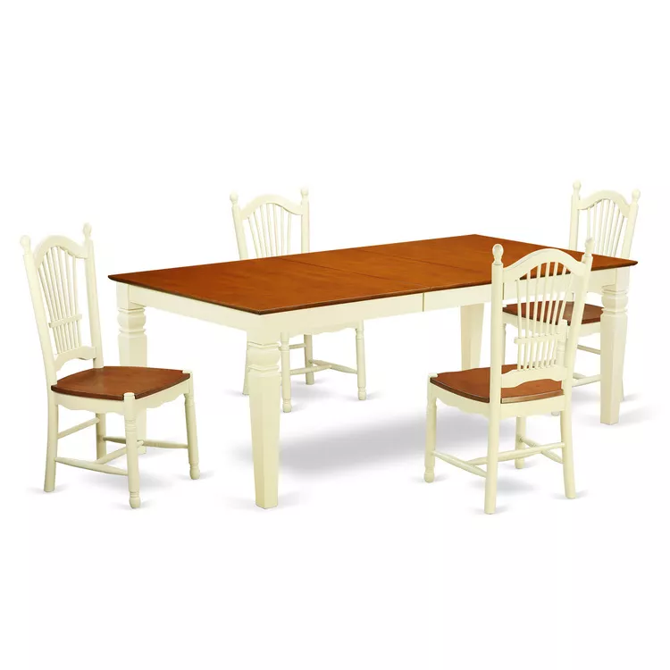 Kitchen Table Set With A Table And Dining Chairs