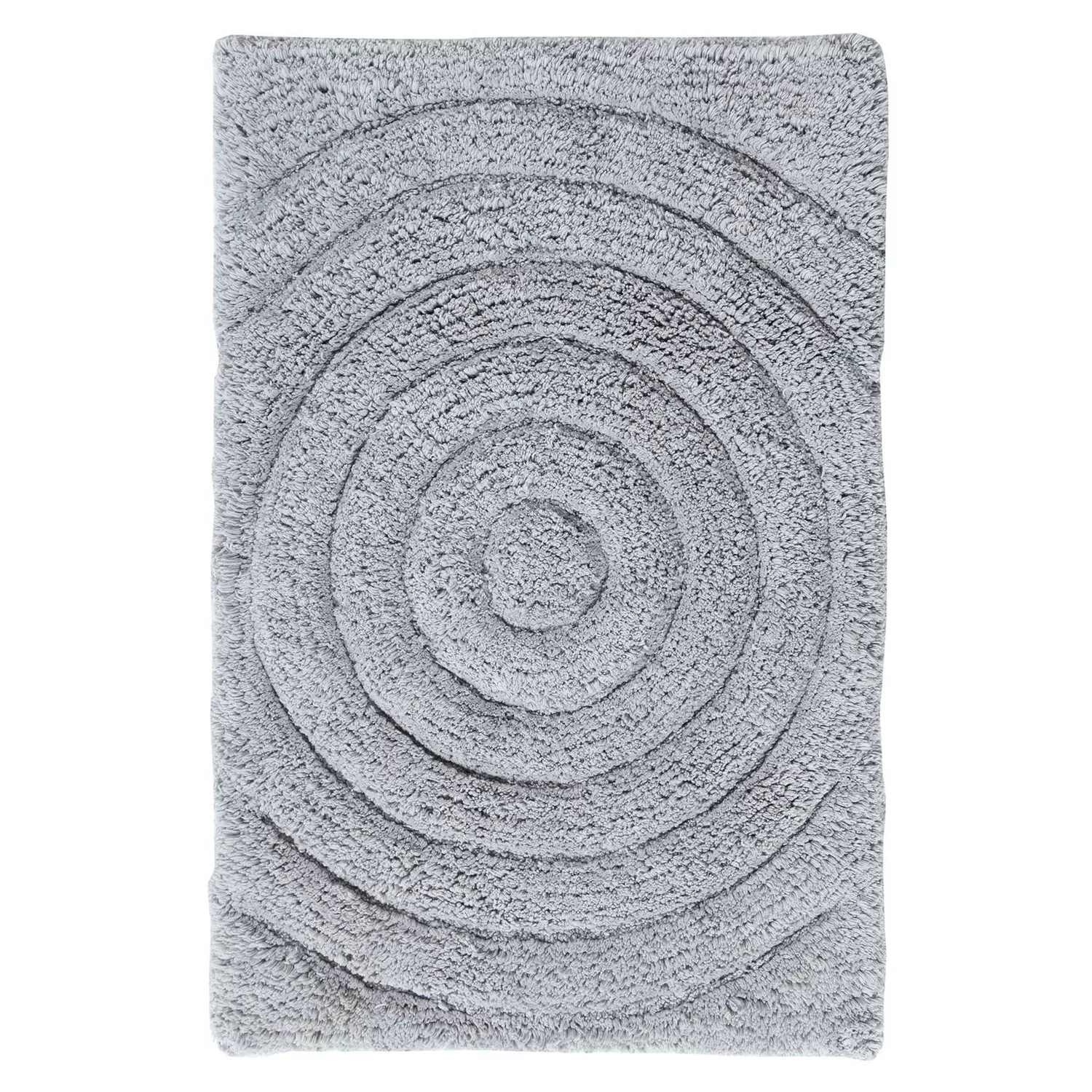 Knightsbridge Echo 220 GSF Non Skid Back Bath Rug 17" x 24" - Silver