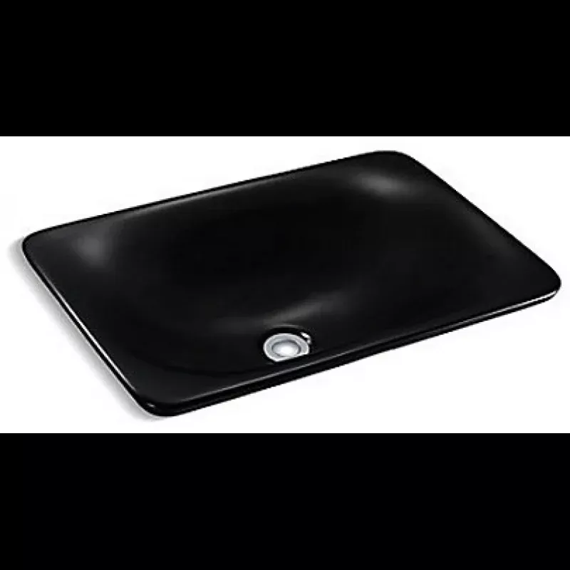 Kohler K-96117T-HB1 Carillon Rectangular Vessel Lavatory (Black)
