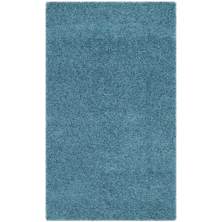 Laguna Shag Turquoise Large Rectangle Rug