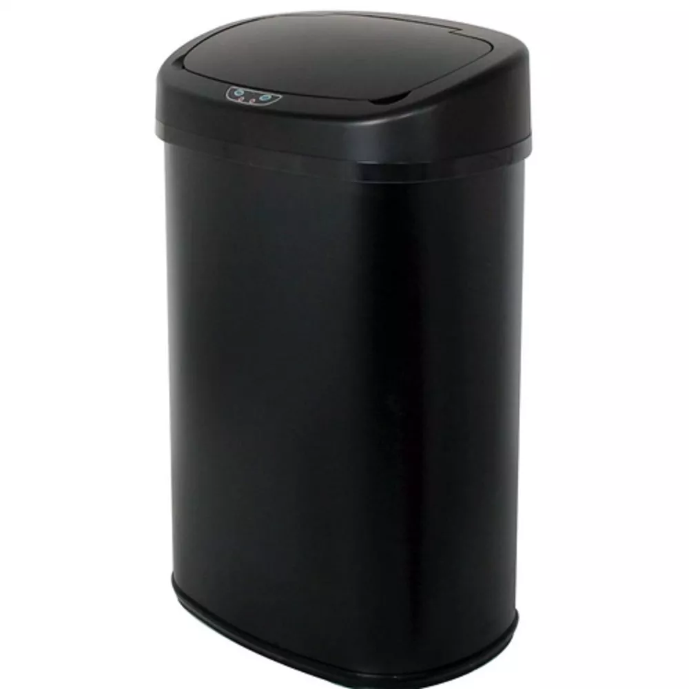 Large 13-Gallon Kitchen Trash Bin – Touchless Motion Sensor with Odor-Blocking Lid