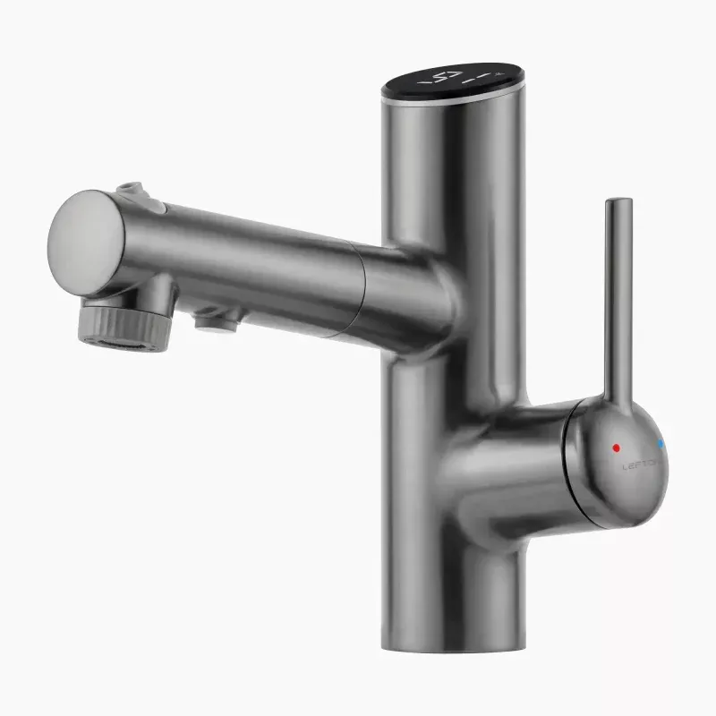 Lefton Single-Handle Bathroom Fountain Faucet With Temperature Display-BF2502
