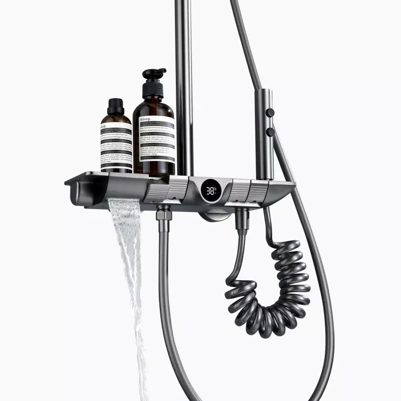 Lefton Thermostatic Shower System with Temperature Display (Celsius Only)-SST2204
