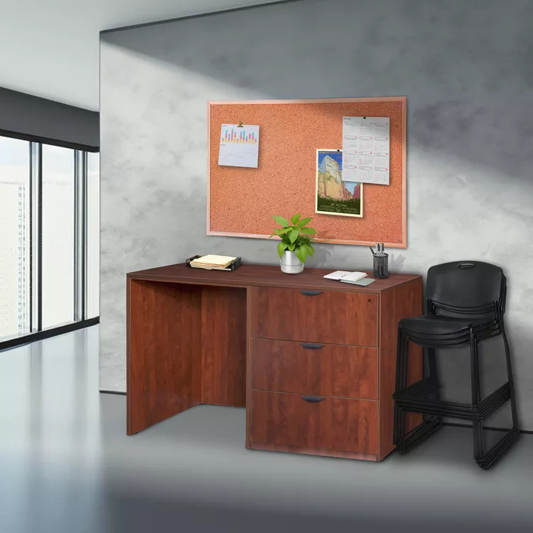 Legacy Stand Up Side to Side Lateral File/ Desk- Cherry