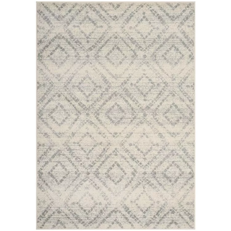 Light Grey Adirondack Medium Rectangle Polypropylene Rug 5'1x7'6 - Safavieh