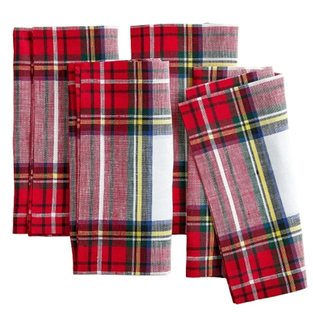 Linen Dinner Napkins - Stewart Plaid