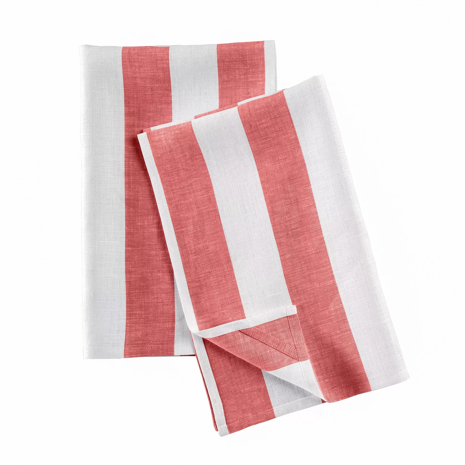 Linen Kitchen Towels - Cabana Stripe