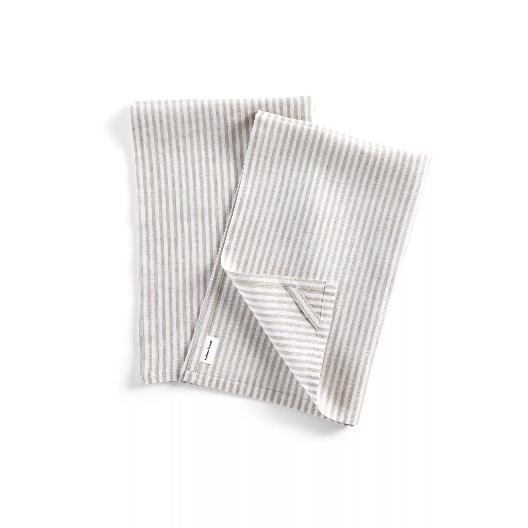 Linen Kitchen Towels - Narrow Stripe