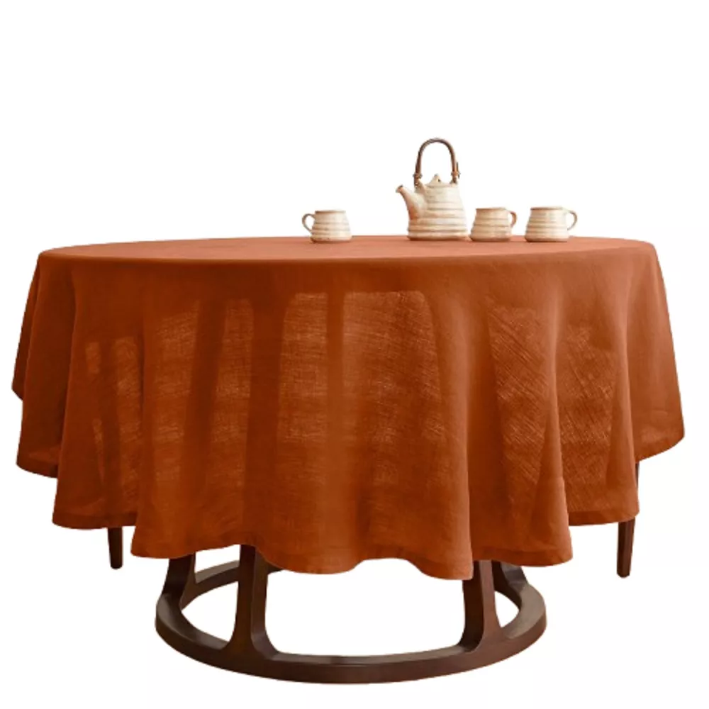 Linen Round Tablecloth - Sonoma