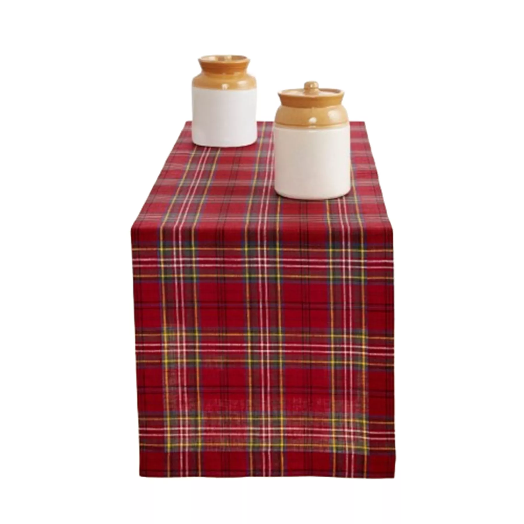 Linen Table Runner - Classic Tartan Plaid