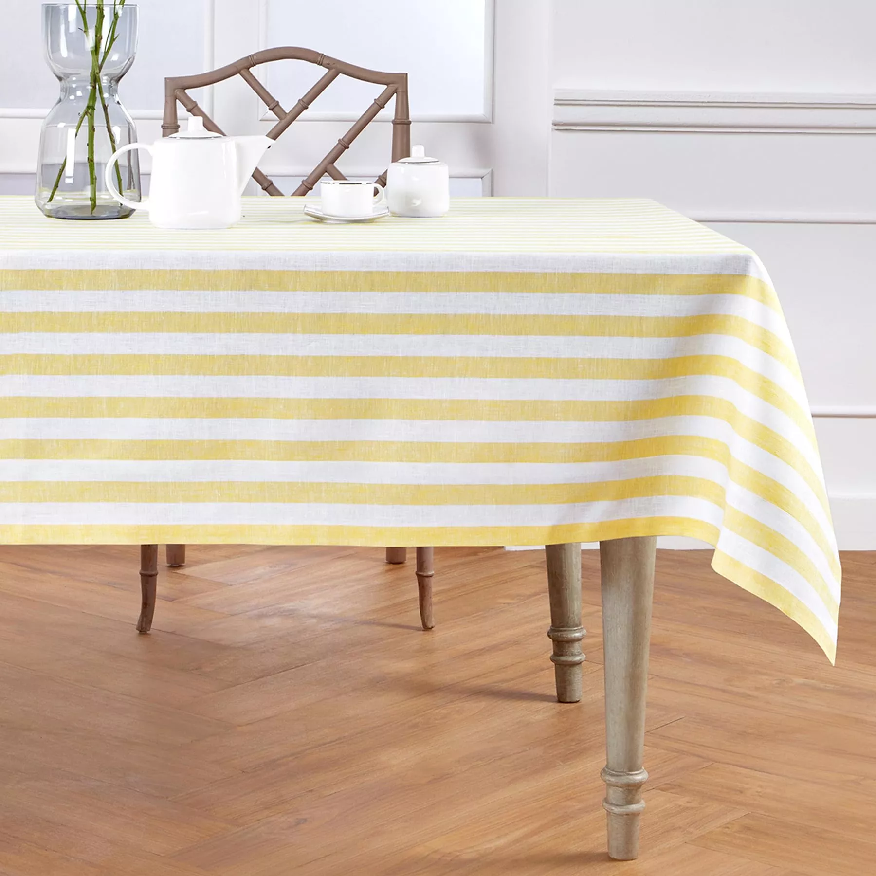 Linen Tablecloth - Sorrento Stripe