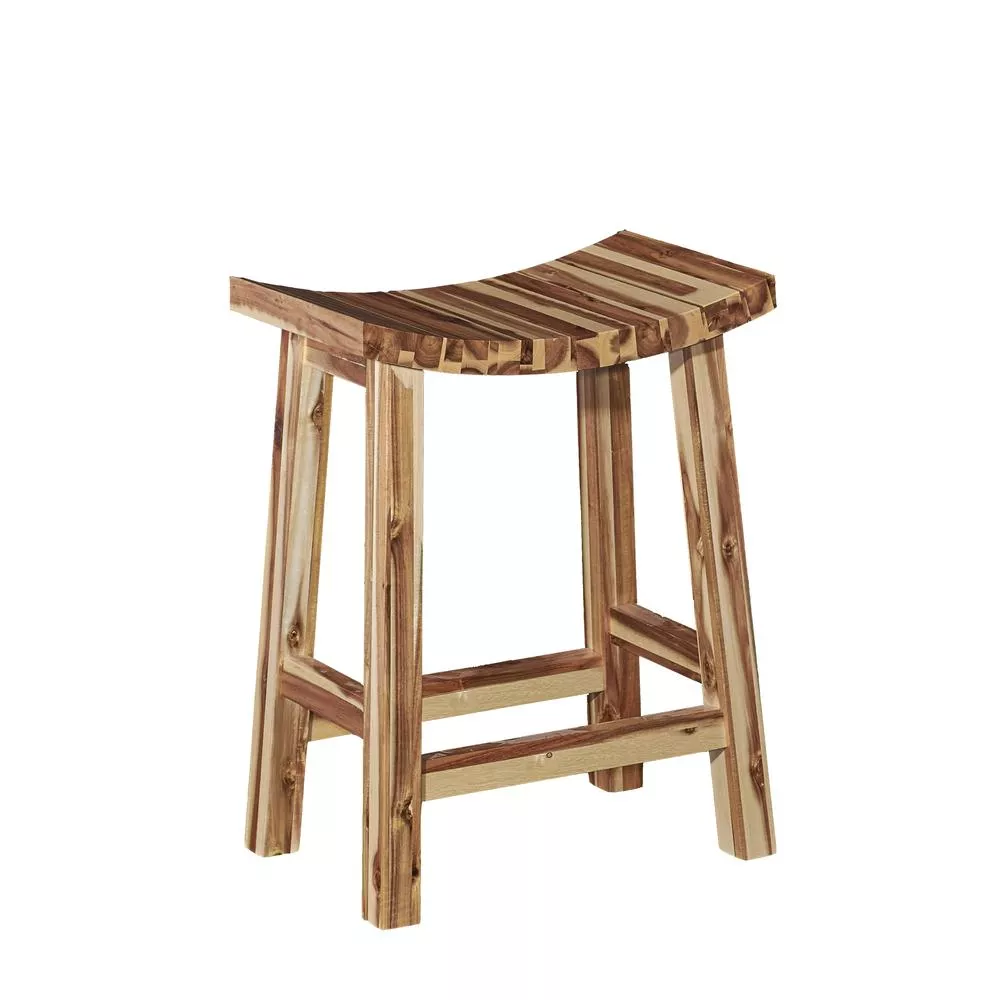 Linon Dale Saddle Counter Stool