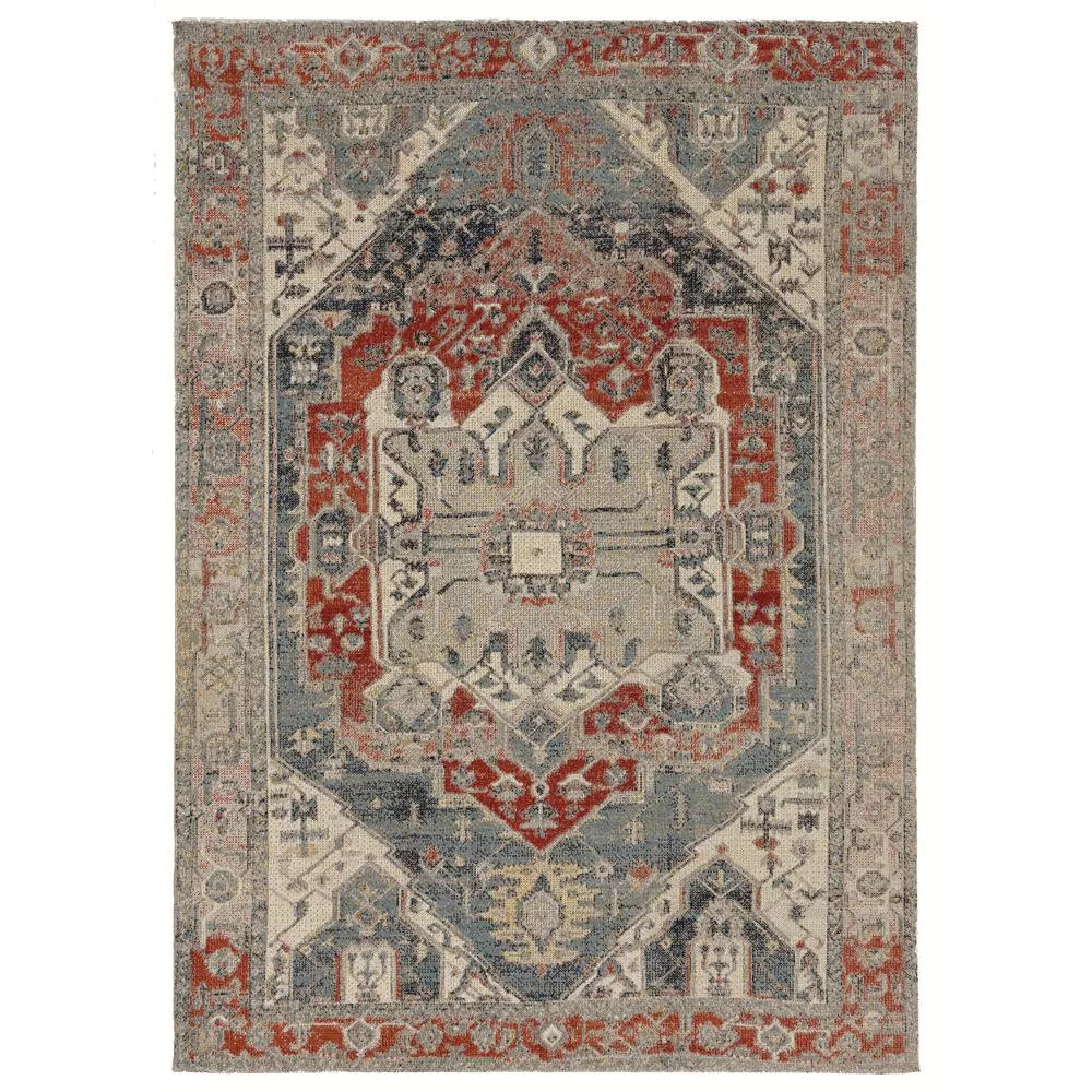 Linon Great Zero Anlow Ivory & Blue, Rug