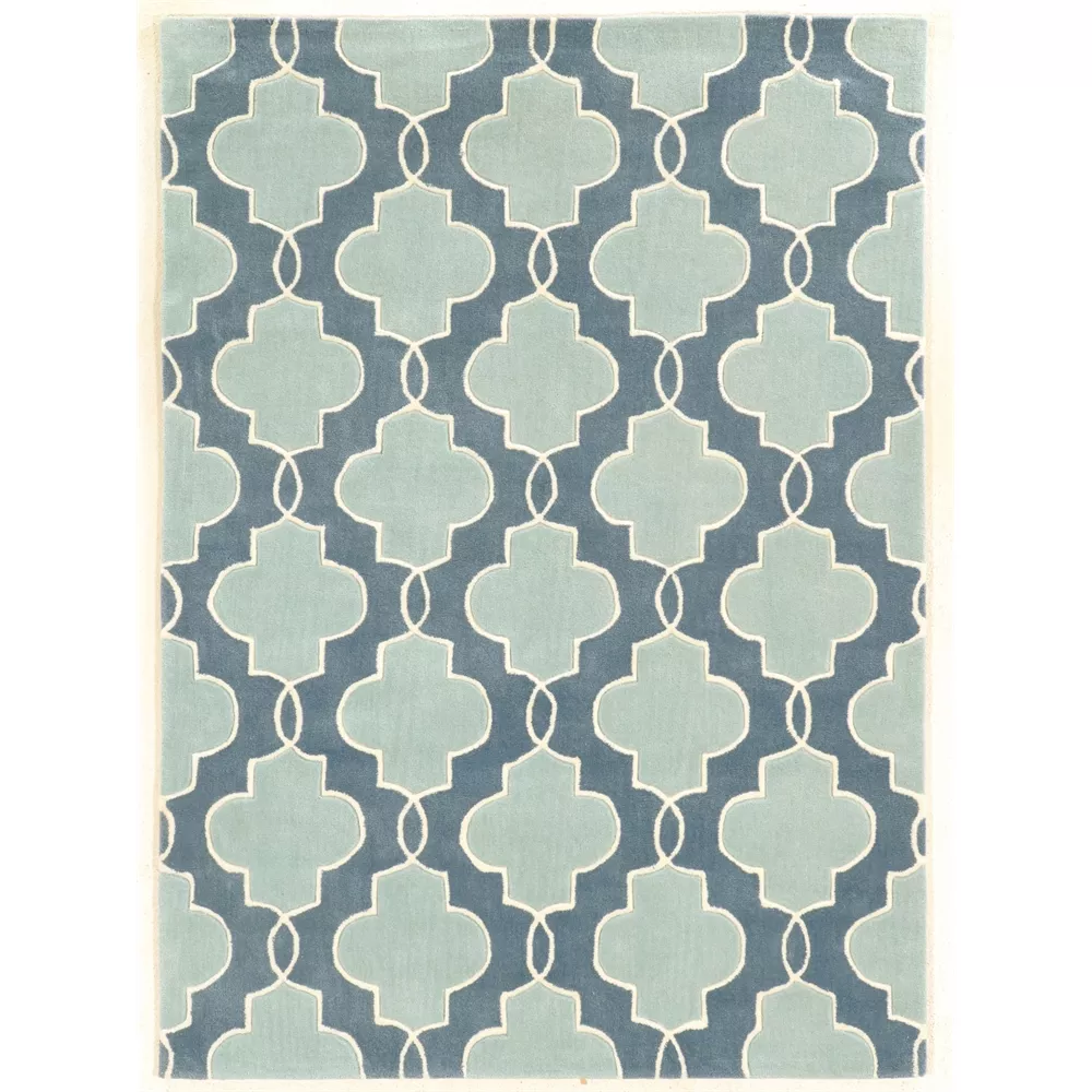 Linon Trio Tile Blues, Rug