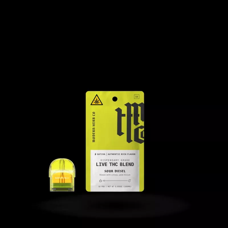 Live THCa Pod Refill: Sour Diesel (Sativa), 1g