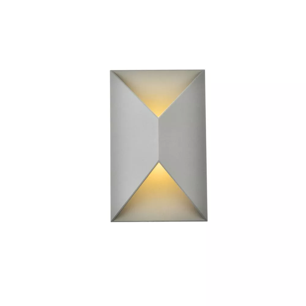 Living District Raine Integrated LED wall sconcein silver