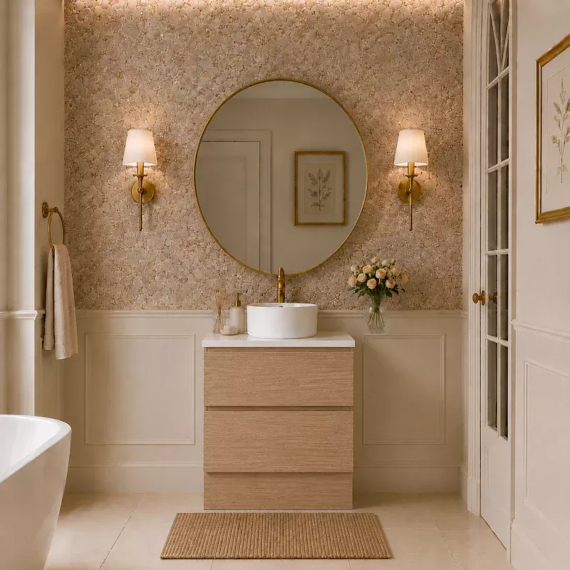 London Freestanding 600mm Bathroom Vanity - Oak