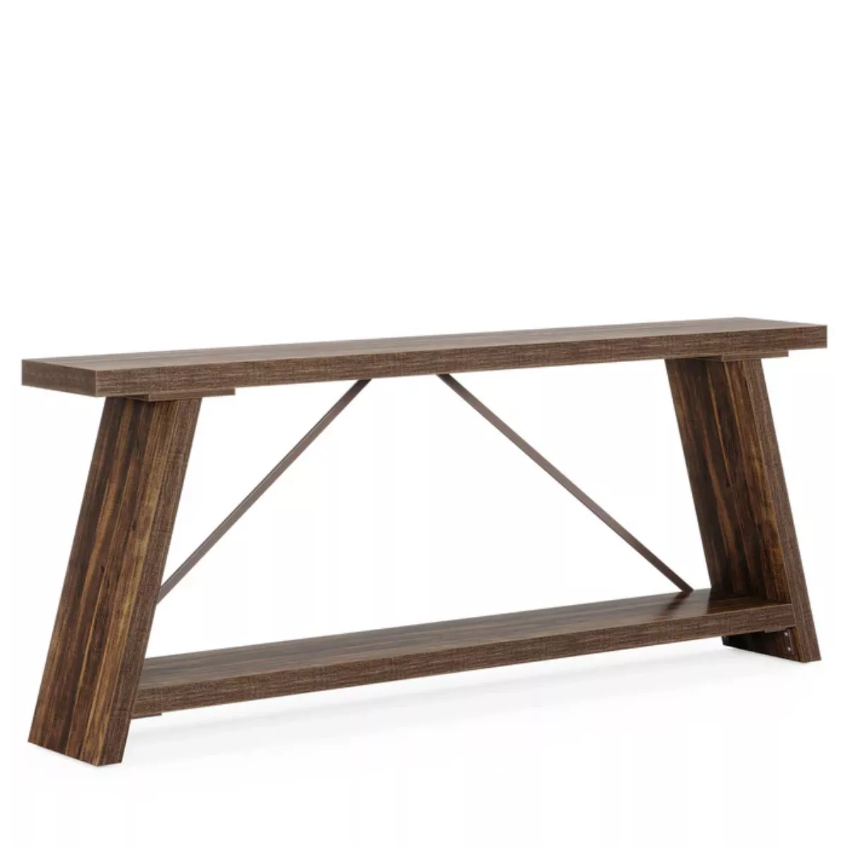 Long Sofa Console Table for Living Room, Fits Behind Couch
