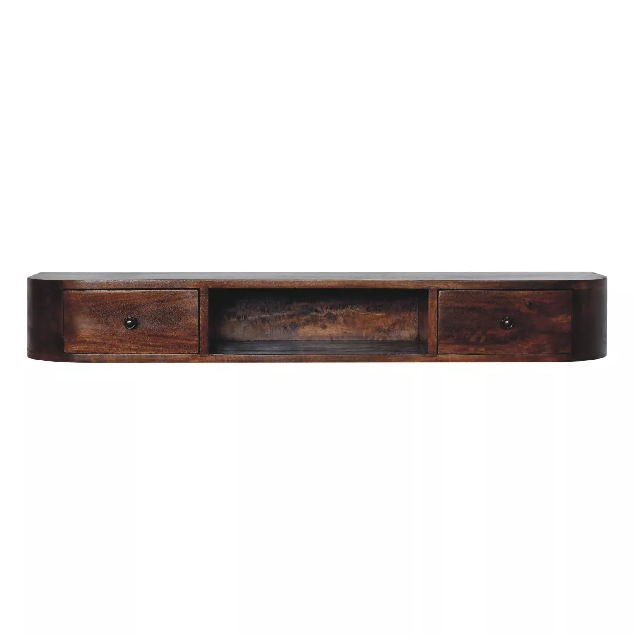 Lunar 2 Drawer FloatingSolid Wood Console
