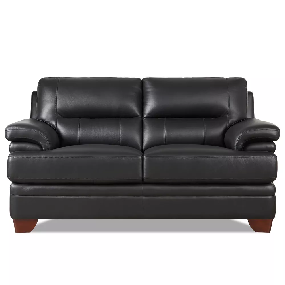 Luxor Top Grain Leather Loveseat