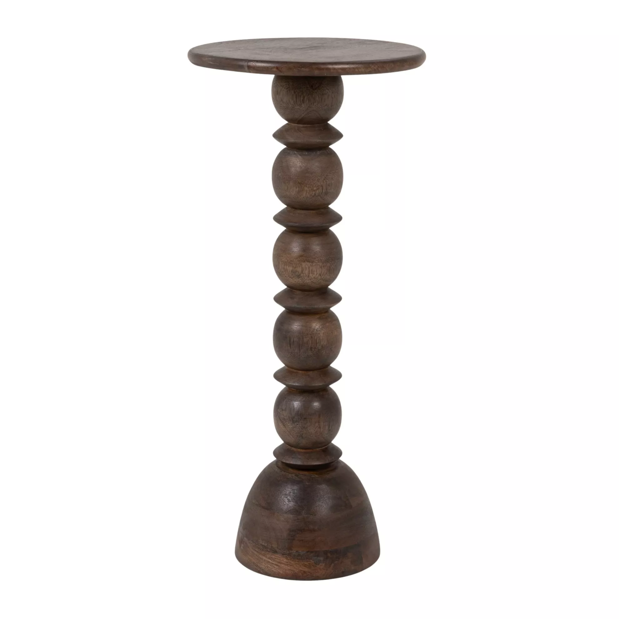 Mango Wood Accent Table, Grey