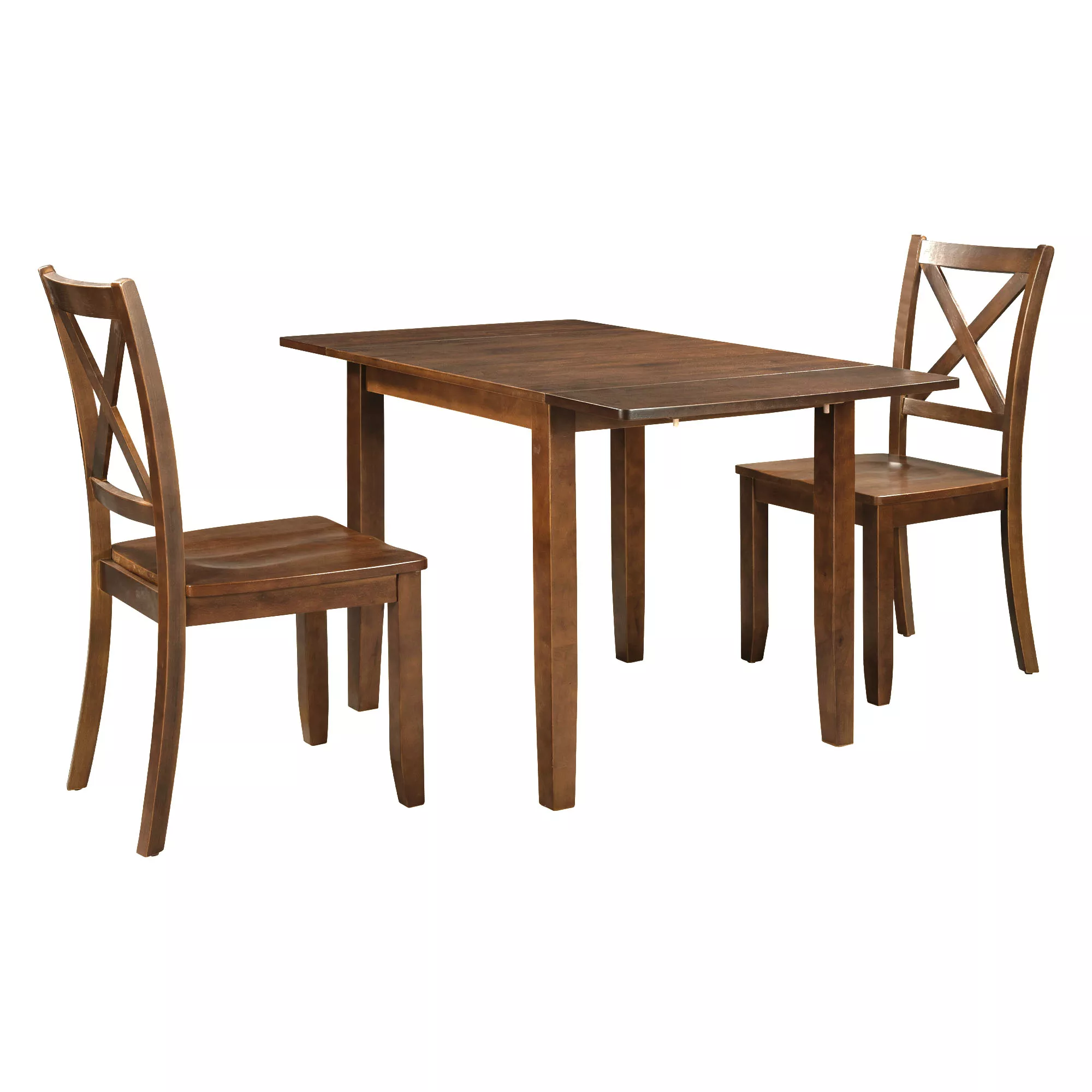 Merax 3-Piece Wood Drop Leaf Extendable Dining Table Set