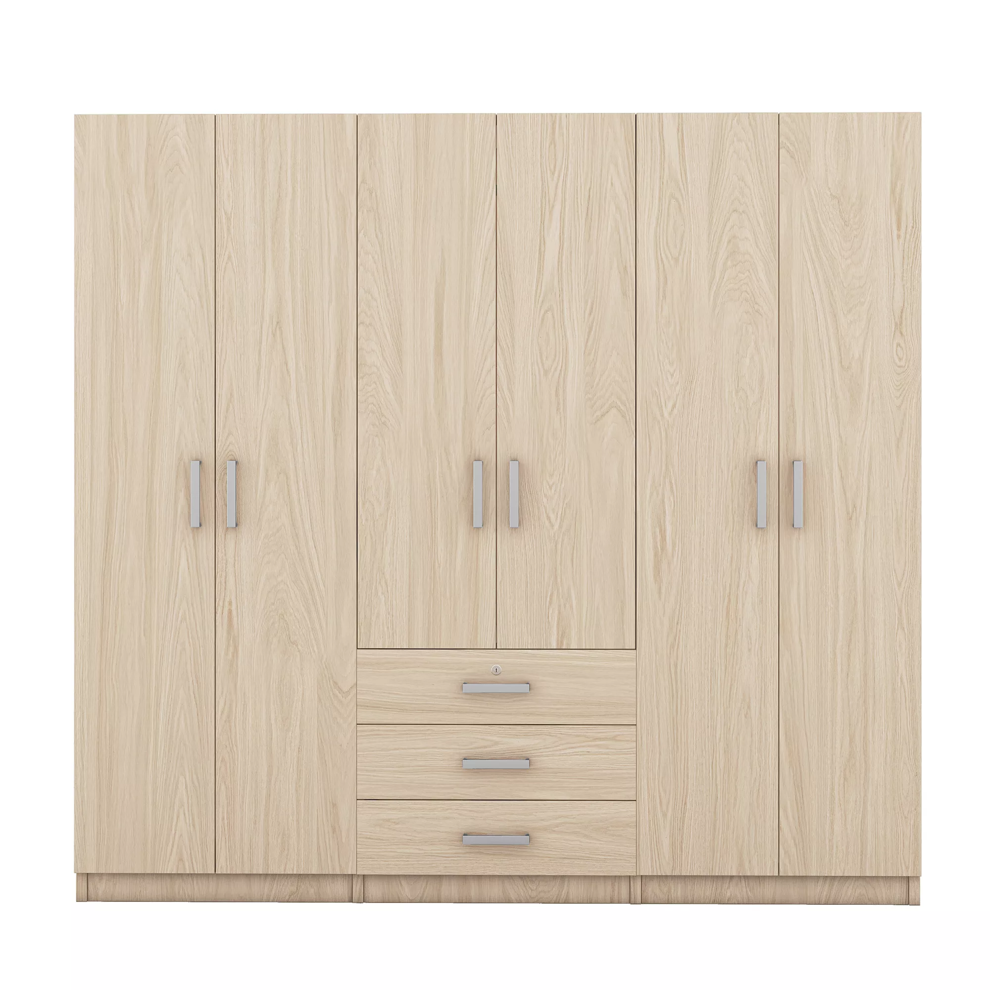 Merax 6-Doors Wooden Wardrobe Storage for Bedroom