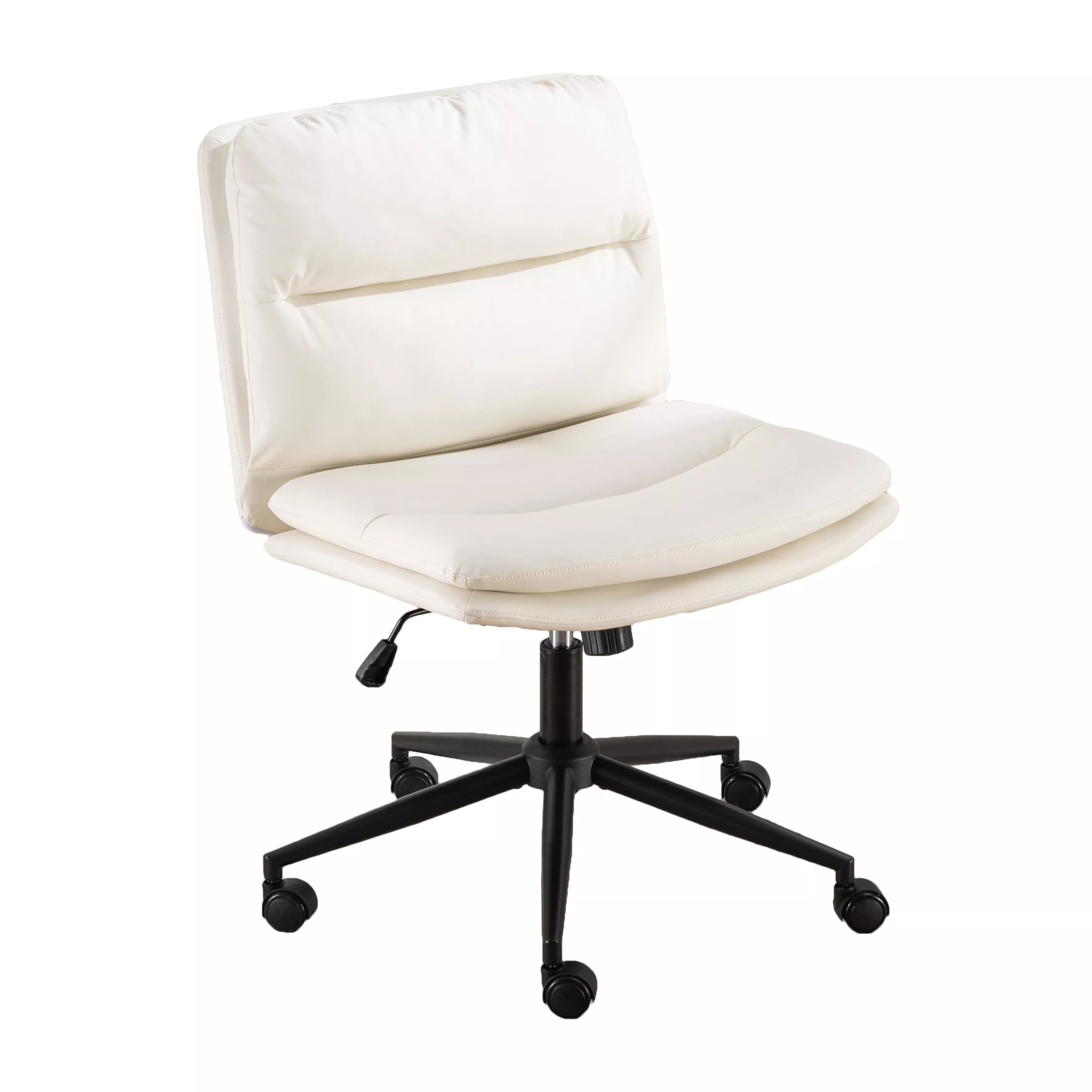 Merax Bizerte Height-Adjustable Swivel Criss Cross Chair