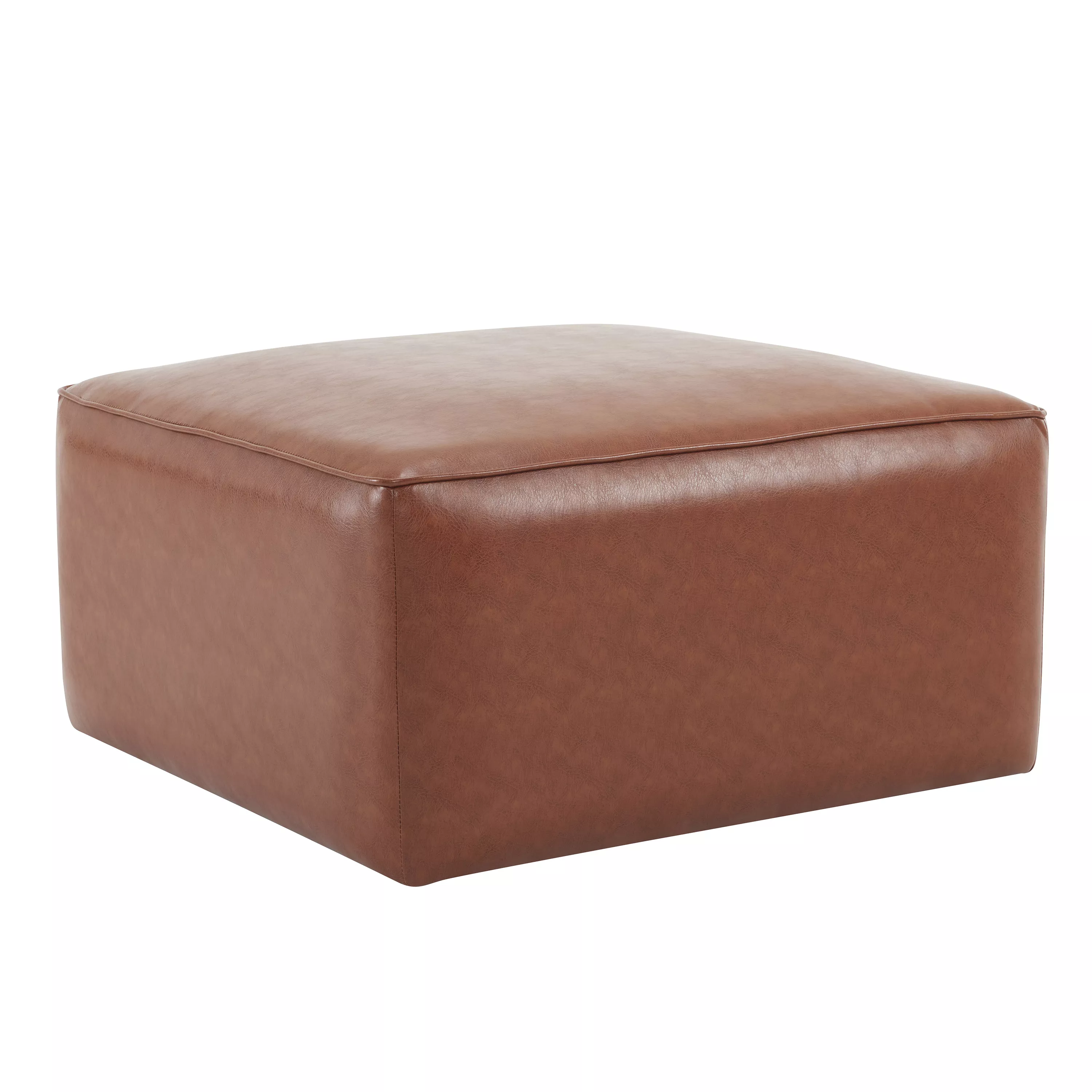 Merax Pu Leather Sofa Ottoman for Living Room