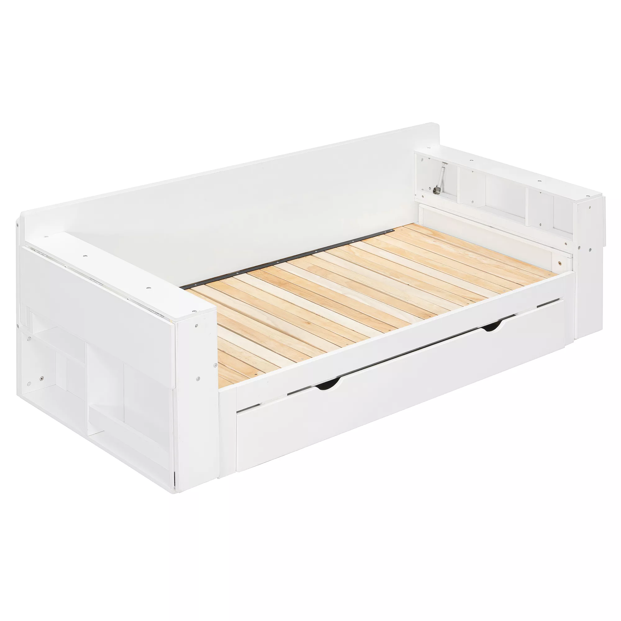 Merax Queen Size Daybed with Removable Desk