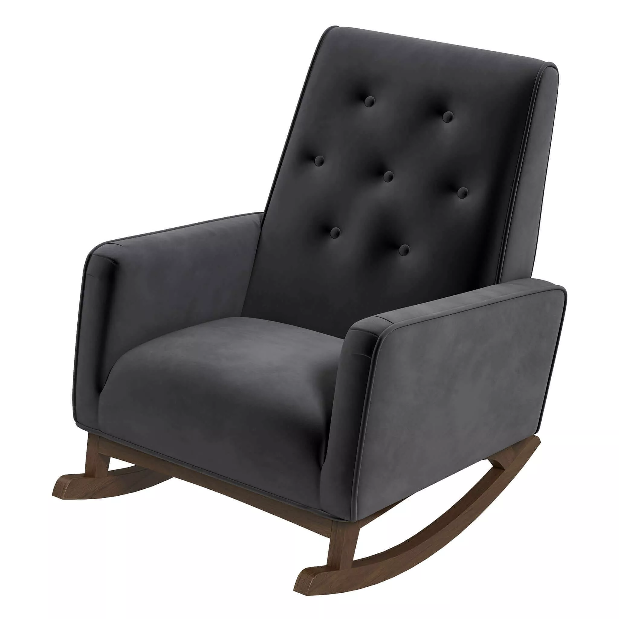 Merax Solid Wood Accent Rocking Chair