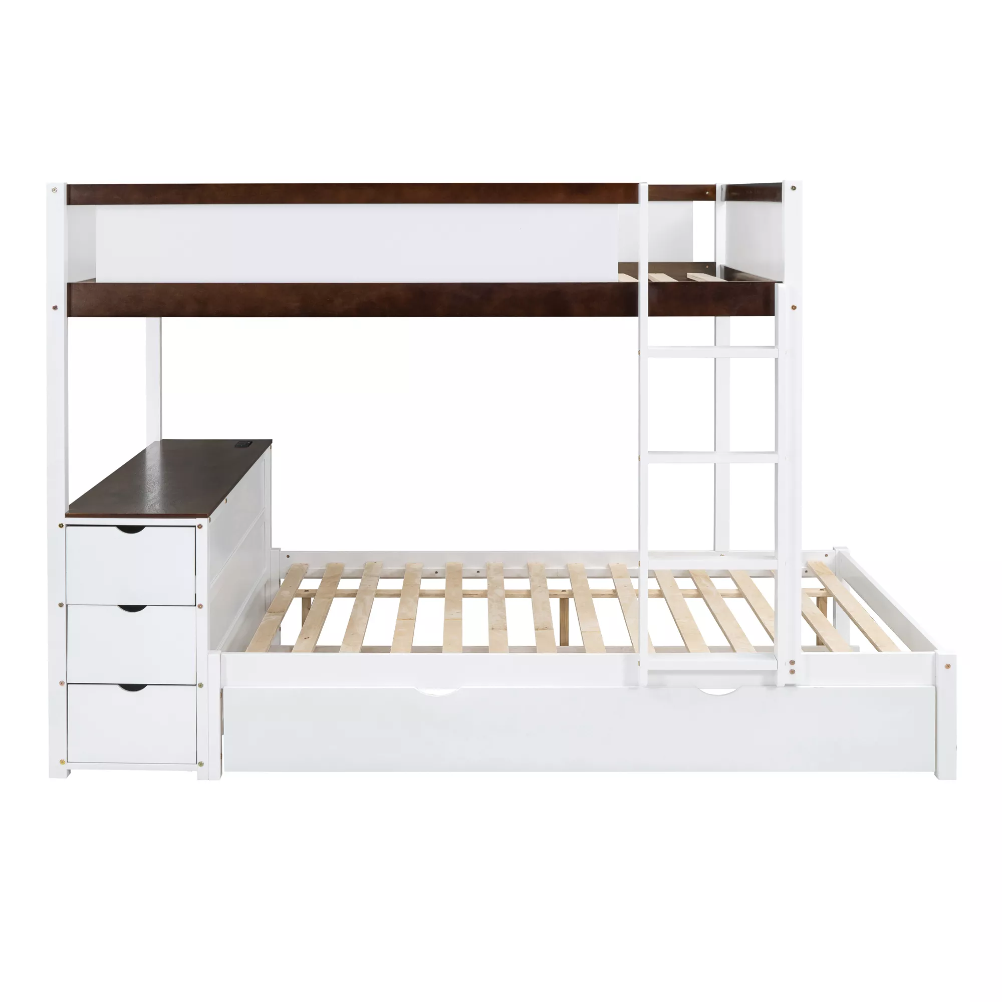 MeraxBunk Bed with Trundle and Desk