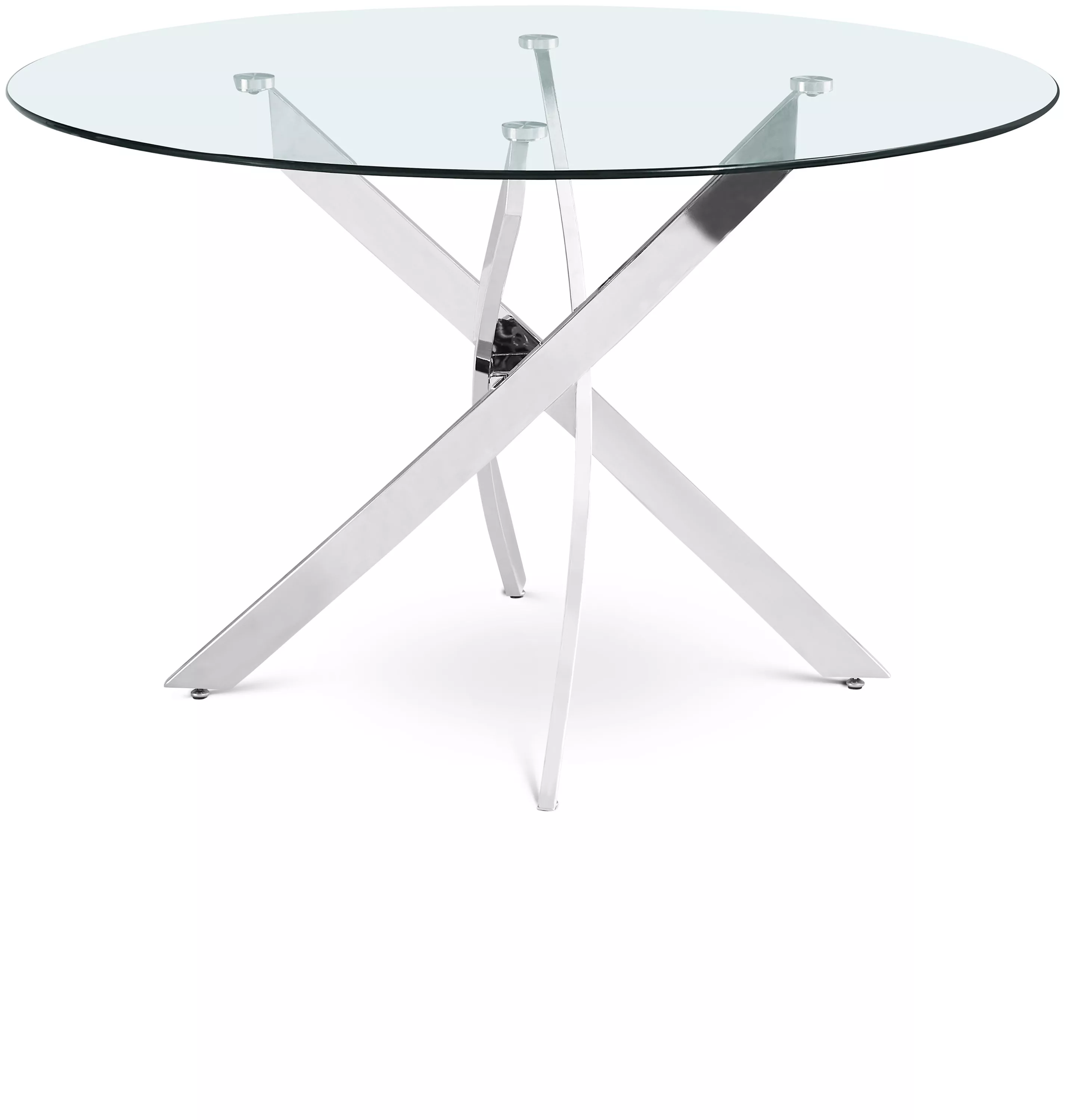 Meridian Furniture Xander Chrome Dining Table