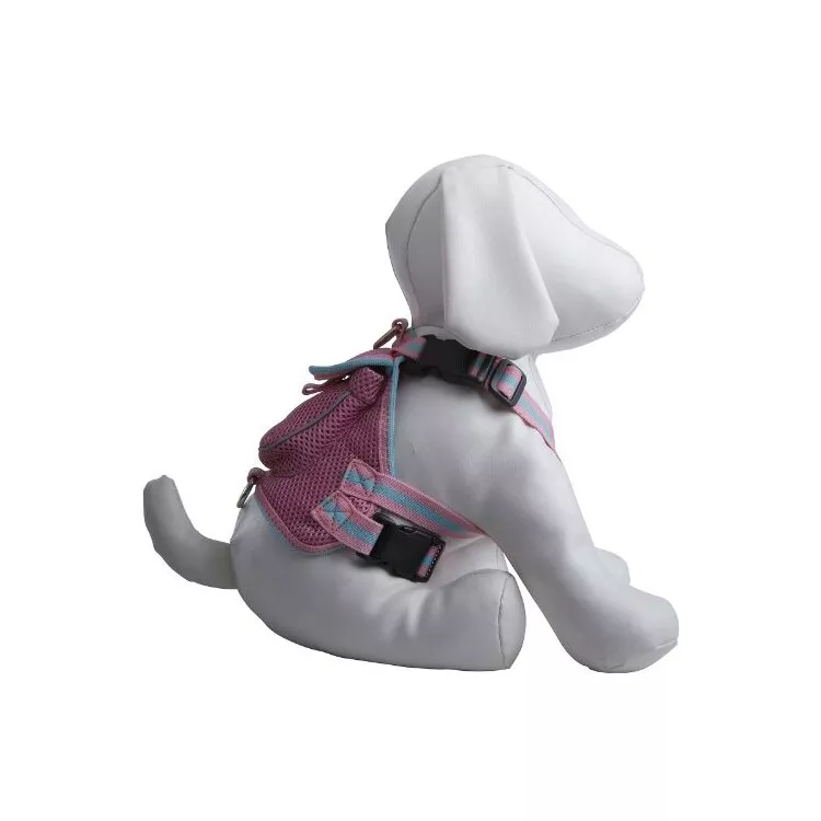 Mesh Pet Harness With Pouch & Safety Vest | Adjustable & Durable