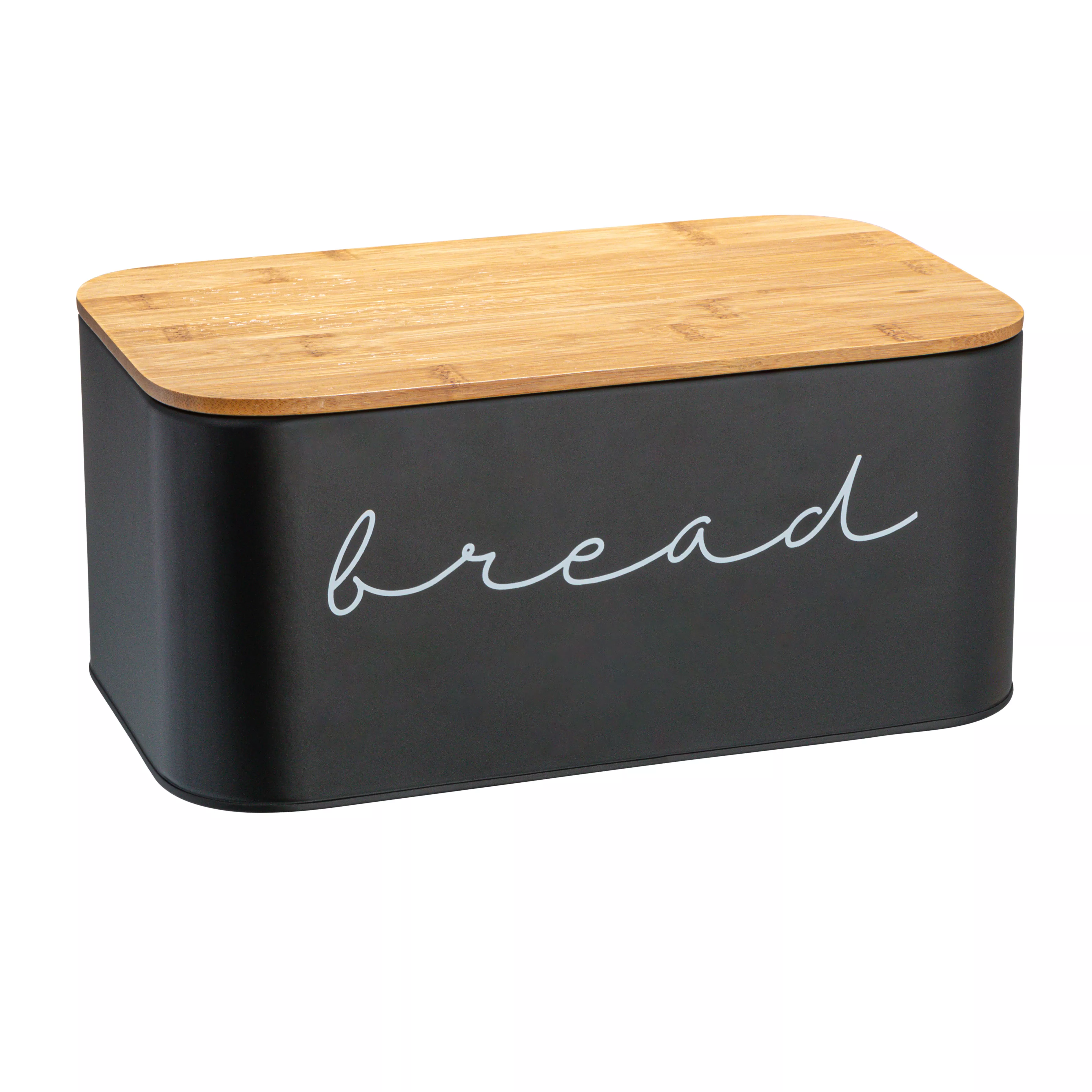 Metal "bread" Bin with Bamboo Lid
