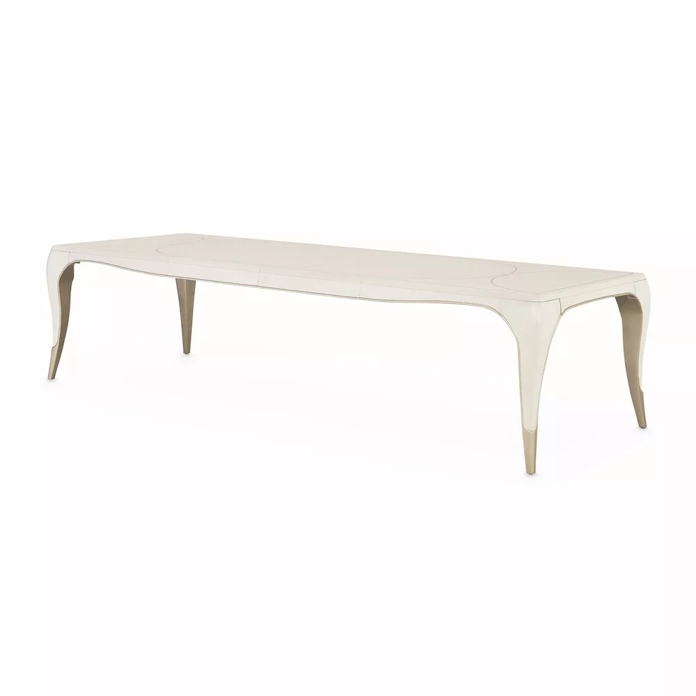 Michael Amini London Place Rectangular Dining Table - Creamy Pearl