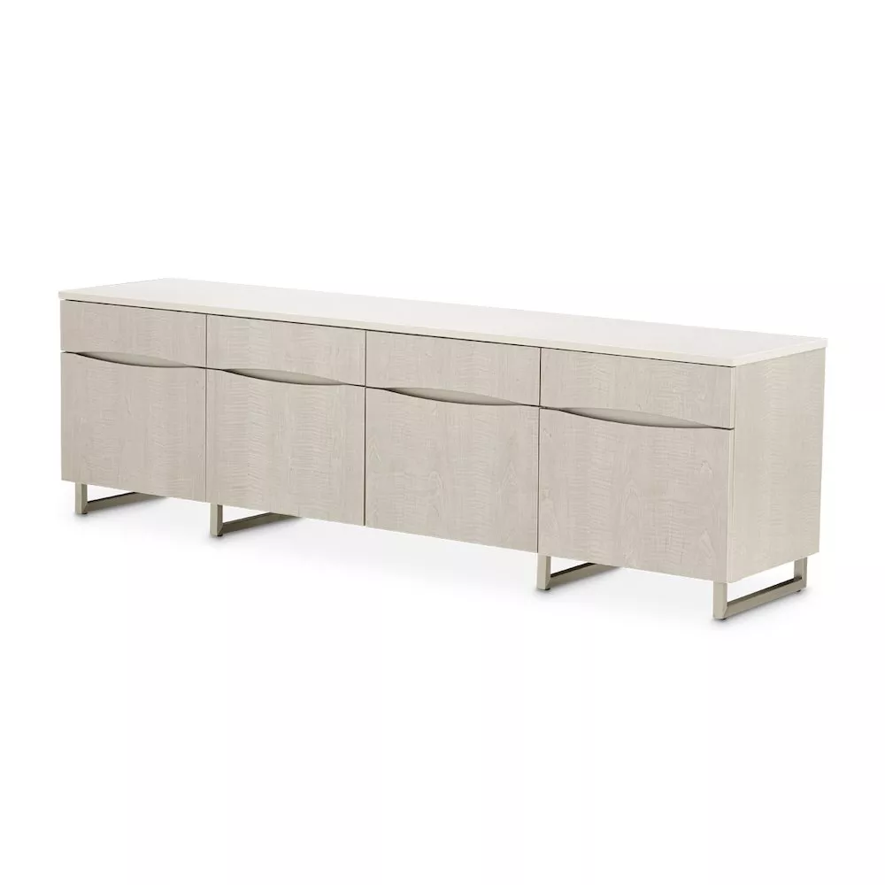 Michael Amini Marin Media Cabinet - Greige