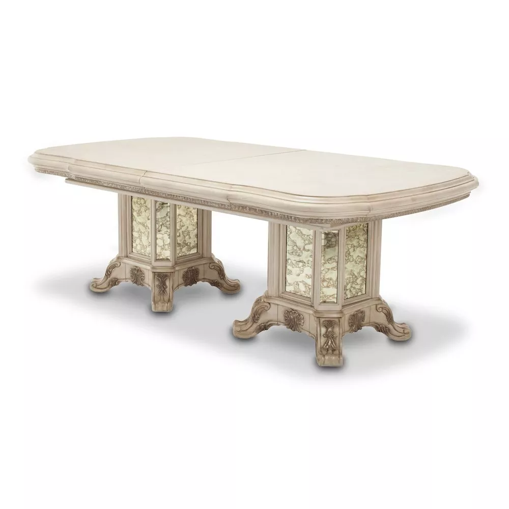 Michael Amini Platine de Royale Rectangular Dining Table - Champagne