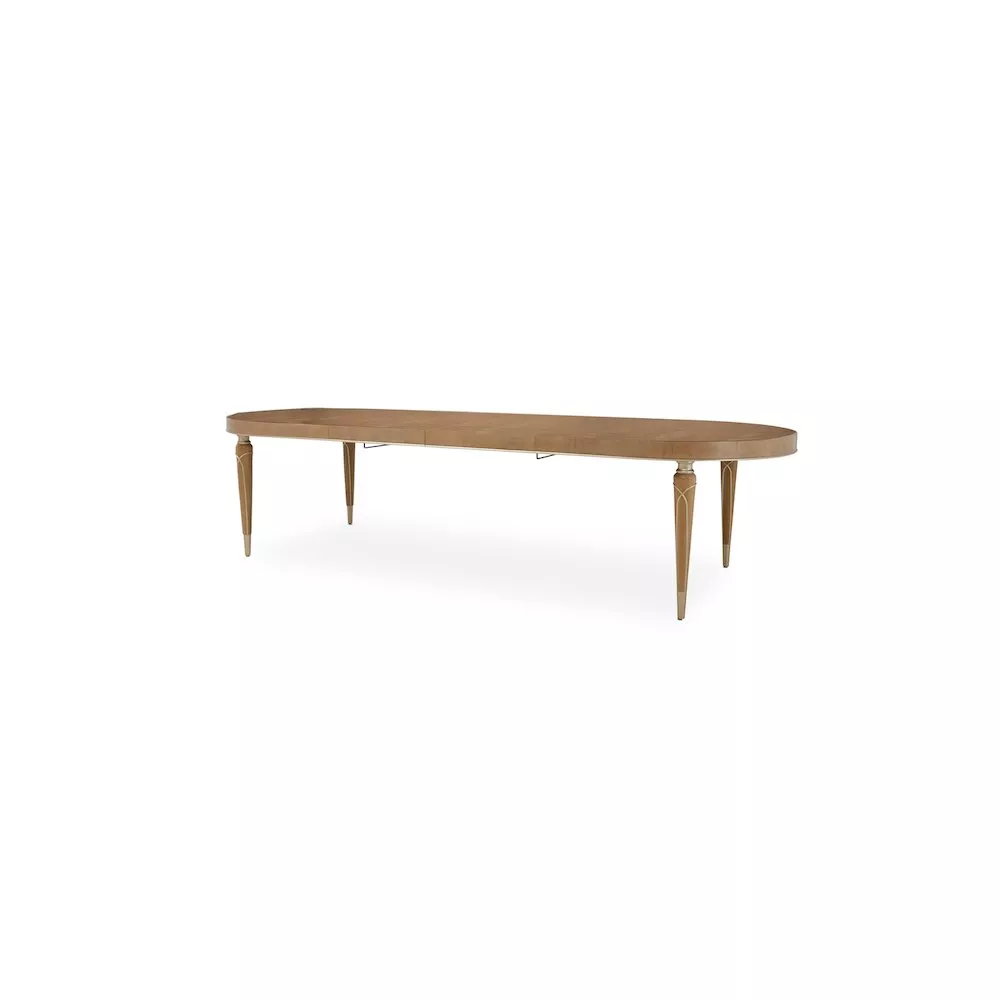 Michael Amini Villa Cherie Oval Dining Table - Caramel