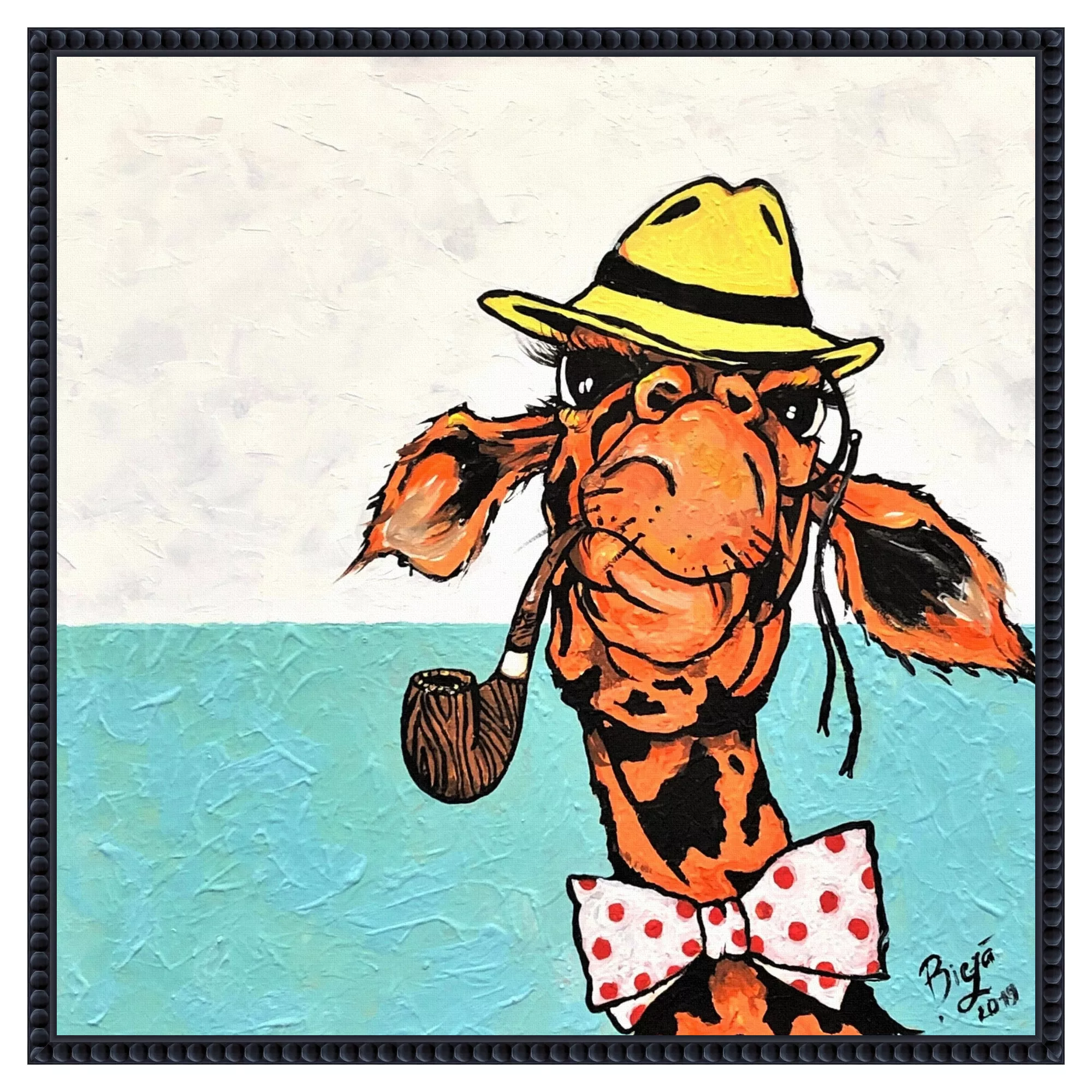 Mister Handsome by Anda Bieza Framed Canvas Wall Art