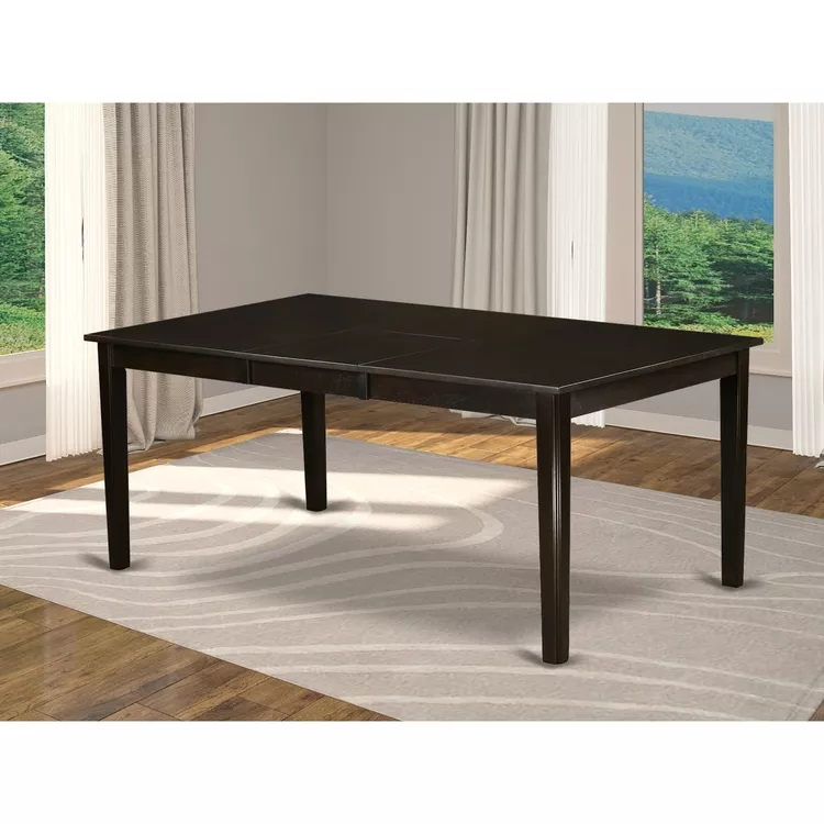 Modern Kitchen Dining Table with Butterfly Leaf - 42x72 Inch