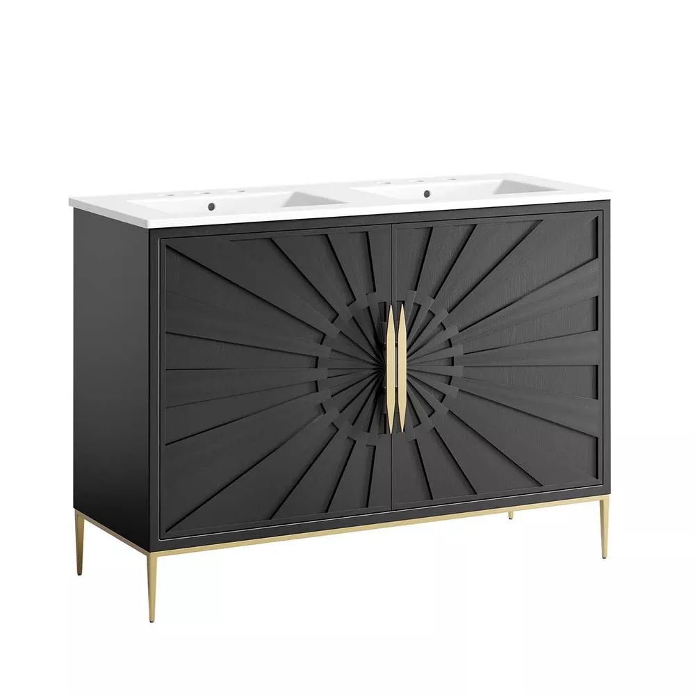 Modway Awaken 48 Double Sink Bathroom Vanity