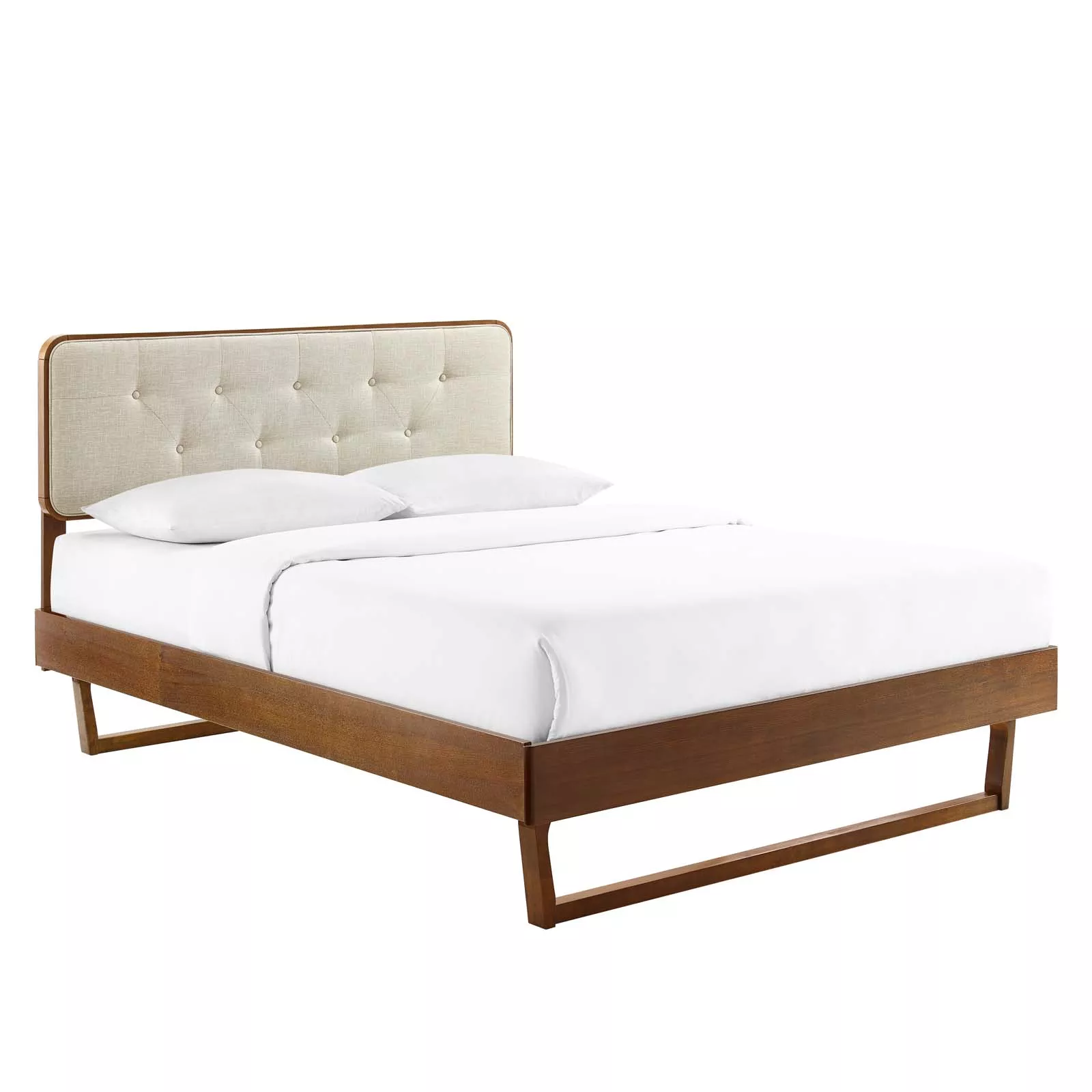 Modway - Bridgette Twin Wood Platform Bed with Angular Frame